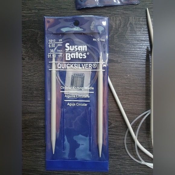 Lot of 17 Circular Knitting Needles Susan Bates Unique Prym Mixed Sizes Aluminum - Picture 4 of 7